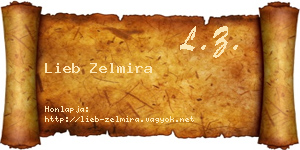 Lieb Zelmira névjegykártya
